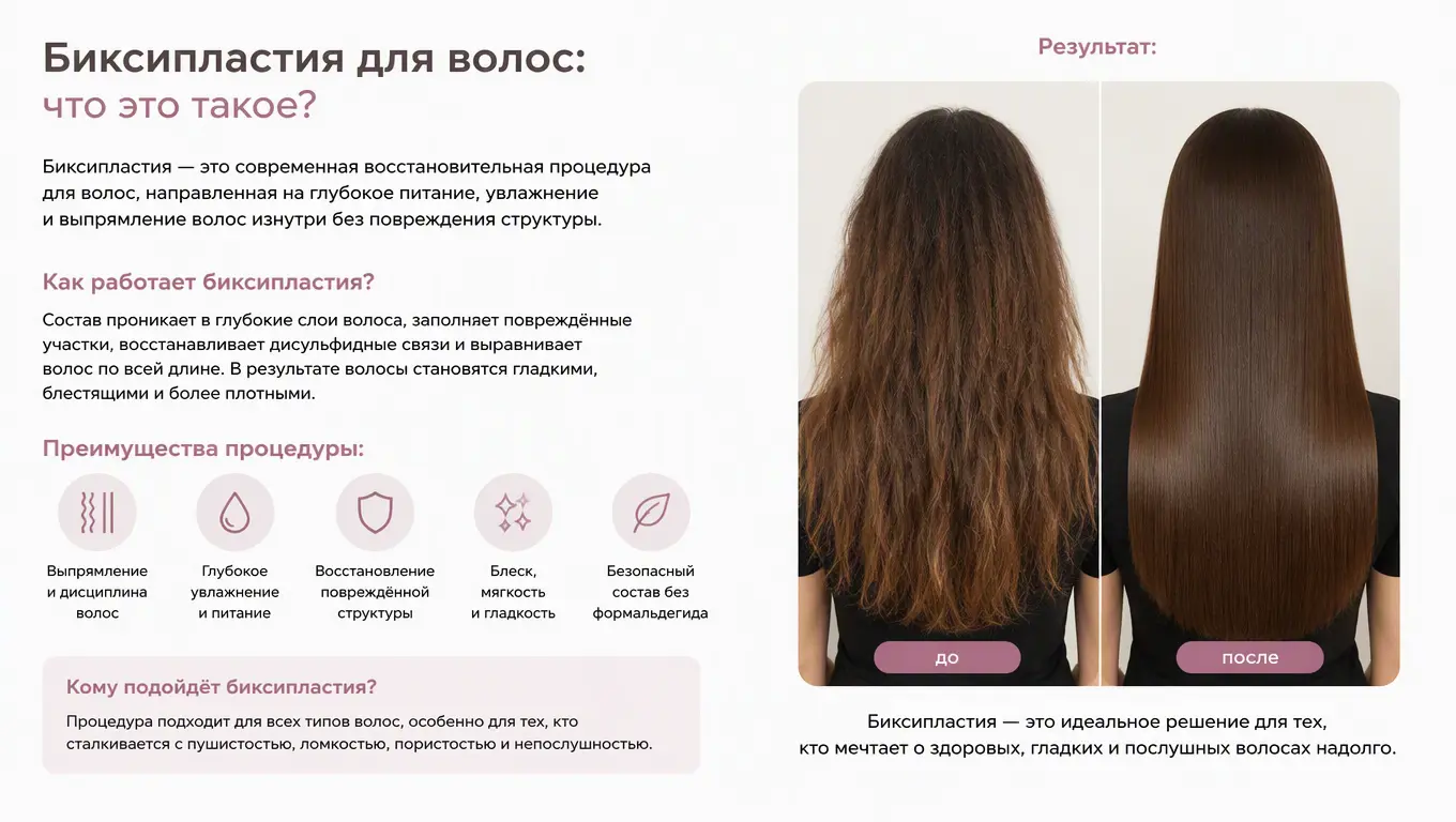 Биксипластия для волос: что это такое и стоит ли делать процедуру