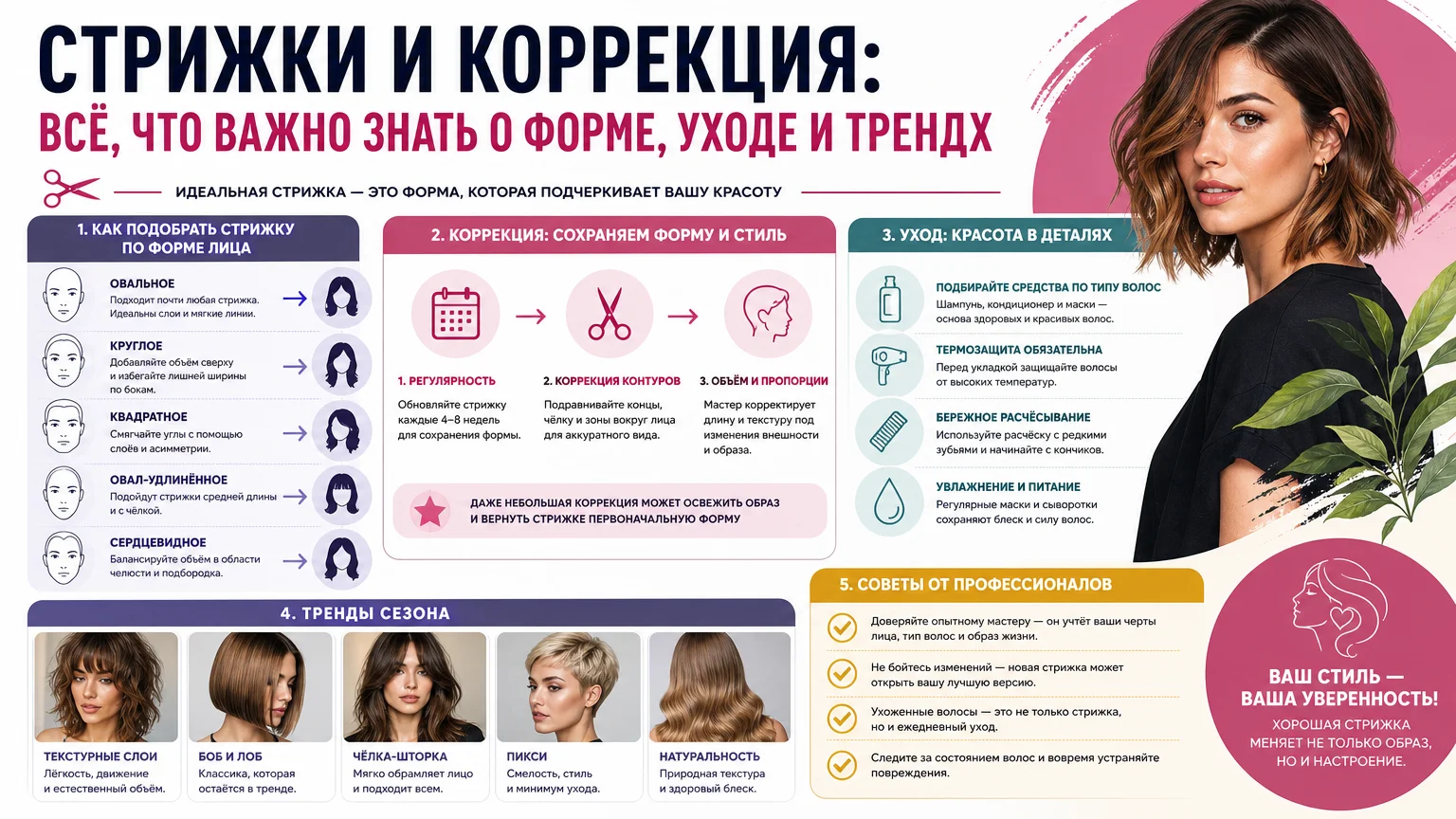 Стрижки и коррекция: всё, что важно знать о форме, уходе и трендах